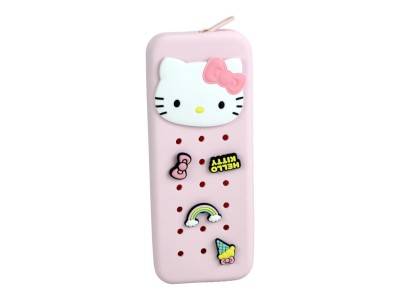 HELLO KITTY - Trousse à Crayons en Silicone avec Pins