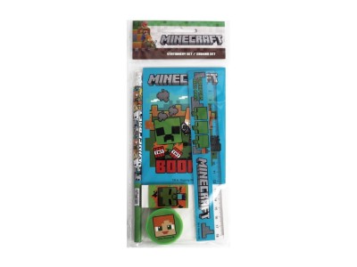 MINECRAFT - Set de Papeterie - 5pc.