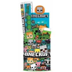 MINECRAFT - Set de Papeteire + Pot à Crayon - 7pc.