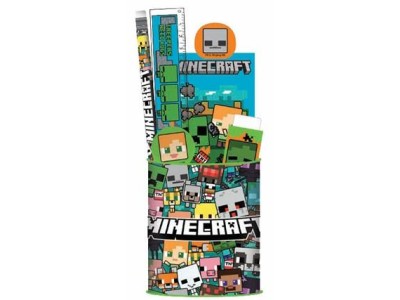 MINECRAFT - Set de Papeteire + Pot à Crayon - 7pc.