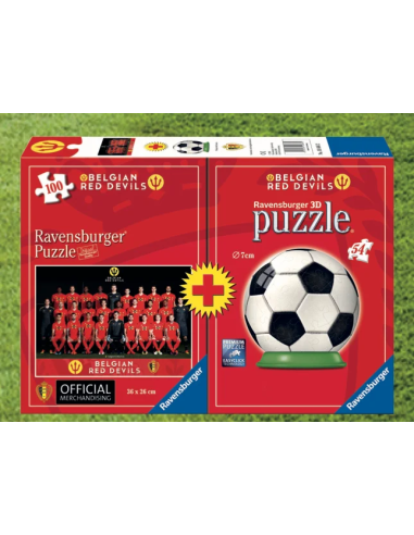 BELGIAN RED DEVILS 2018 - Bi-Pack Puzzle 100p +...