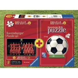 BELGIAN RED DEVILS 2018 - Bi-Pack Puzzle 100p + Puzzle 3D 2