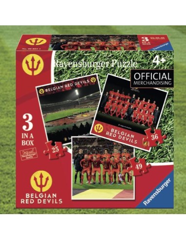 BELGIAN RED DEVILS 2018 - PUZZLE 3 in a Box...