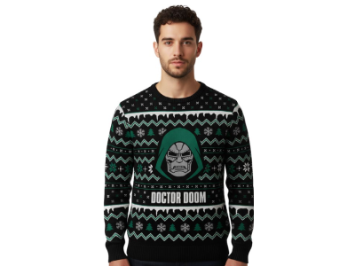 MARVEL - Docteur Doom - Pull de Noël Homme (XL)