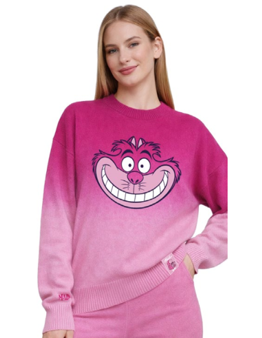 DISNEY - Chat du Cheshire - Pull de Noël Femme (S)