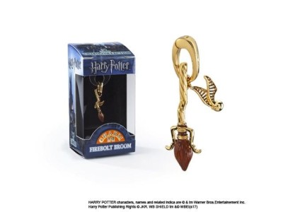 HARRY POTTER - Pendentif Charm Lumos 14 - Balai Eclair de Feu