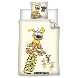 MARSUPILAMI - Parure de lit 140x200cm + 65x65cm