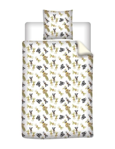 MARSUPILAMI - Parure de lit 140x200cm + 65x65cm