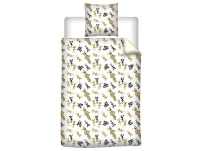 MARSUPILAMI - Parure de lit 140x200cm + 65x65cm