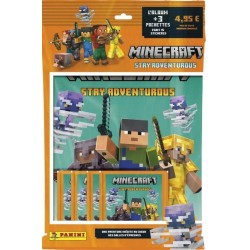 MINECRAFT - Panini Starter Pack (1 album + 3 packets)