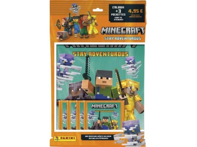MINECRAFT - Panini Starter Pack (1 album + 3 packets)