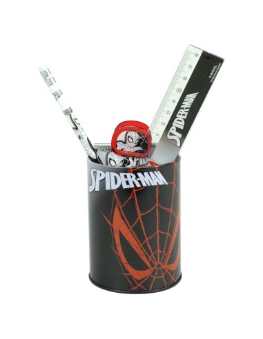 SPIDER-MAN - Set de Papeteire + Pot à Crayon -...