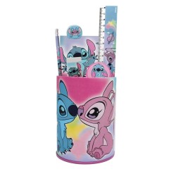 LILO & STITCH - Set de Papeteire + Pot à Crayon - 7pc.