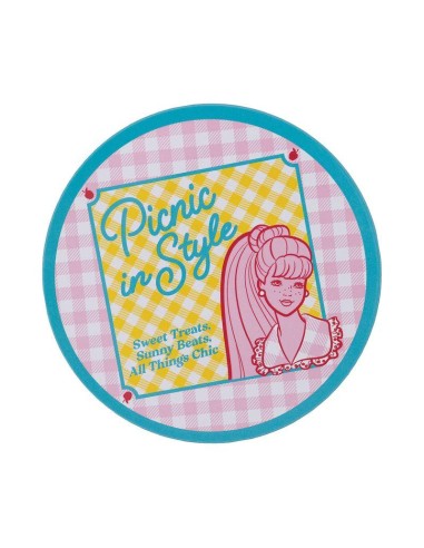BARBIE - 4 Dessous de Verres Gravés en Métal