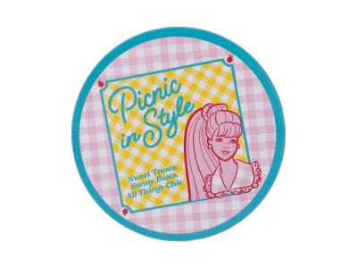 BARBIE - 4 Dessous de Verres Gravés en Métal