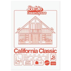 BARBIE - California Classic Dreamhouse - Art Print -...