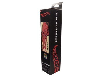 HOT WHEELS - Tapis de Bureau XL + 1 Sous-Verre