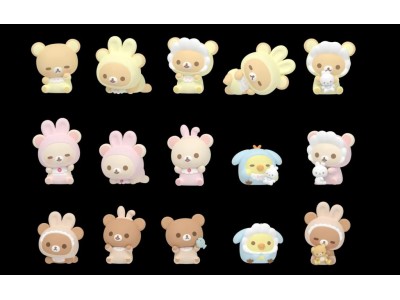 RILAKKUMA - Nuonuo Baby Series - Blind Box 4 Set de 3 Figurine
