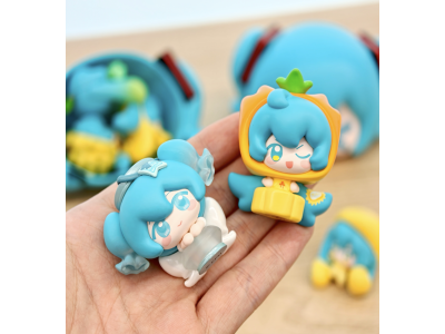 HATSUNE MIKU - Dopamine Qface - Blind Box 4 Set de 3 Figurine