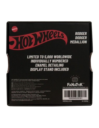 HOT WHEELS - Rodger Dodger - Médaillon Edition...