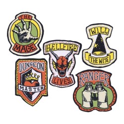 STRANGER THINGS - Set de 5 Ecussons en tissu