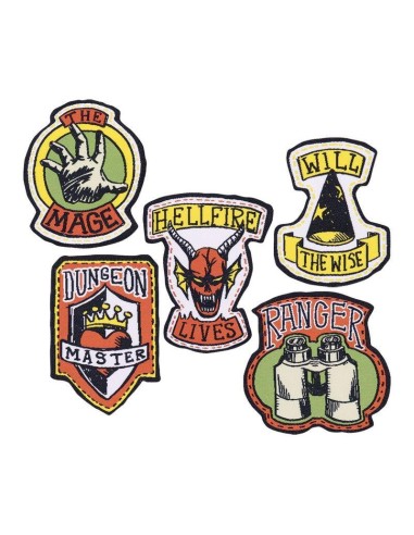 STRANGER THINGS - Set de 5 Ecussons en tissu