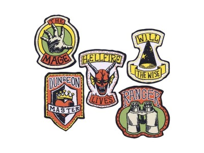 STRANGER THINGS - Set de 5 Ecussons en tissu
