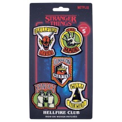 STRANGER THINGS - Set de 5 Ecussons en tissu 2
