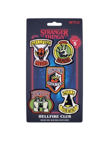 STRANGER THINGS - Set de 5 Ecussons en tissu