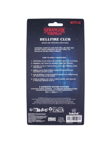 STRANGER THINGS - Set de 5 Ecussons en tissu