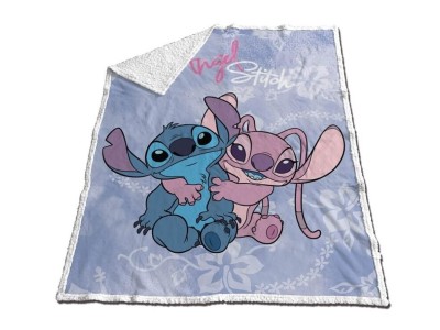 LILO & STITCH - Stitch & Angel - Couverture Sherpa 120x150cm