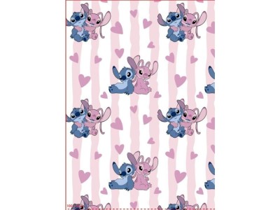 LILO & STITCH - Stitch & Angel - Couverture Flanelle 110x150cm