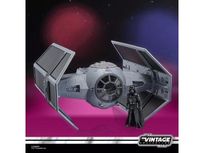 STAR WARS - Dark Vador avec Tie avancé - Figurine Vintage Coll. 10cm