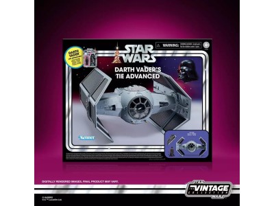 STAR WARS - Dark Vador avec Tie avancé - Figurine Vintage Coll. 10cm