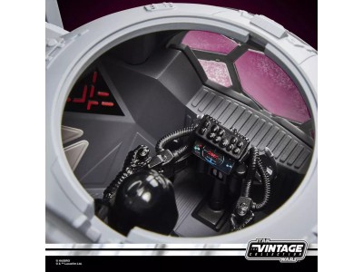 STAR WARS - Dark Vador avec Tie avancé - Figurine Vintage Coll. 10cm