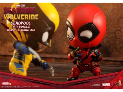 MARVEL - Cosbaby - Wave 2 - Wolverine & Deadpool w/Pencils Set