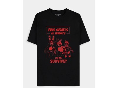 FIVE NIGHTS AT FREDDY'S - Can you survive - T-shirt Homme (L)