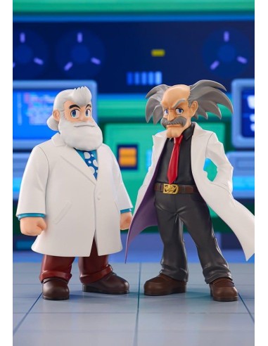 MEGA MAN - Dr. Willy & Dr. Light - Statuette...