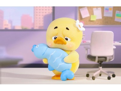 UPSETDUCK - Display de 6 Cute Duck 4-6.5cm ( 6 different + 1 Secret )