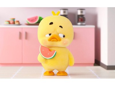 UPSETDUCK - Display de 6 Cute Duck 4-6.5cm ( 6 different + 1 Secret )