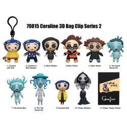 CORALINE - Series 2 - 3D Foam Bag Clip (Display 24 Pcs) 2