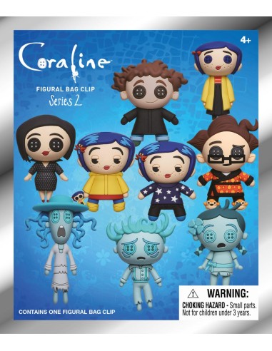 CORALINE - Series 2 - 3D Foam Bag Clip (Display...