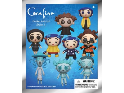 CORALINE - Series 2 - 3D Foam Bag Clip (Display 24 Pcs)