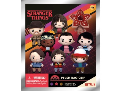 STRANGER THINGS - Plush Bag Clip (Display 24 Pcs)
