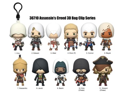 ASSASSIN'S CREED - Series 1 - 3D Foam Bag Clip (Display 24 Pcs)