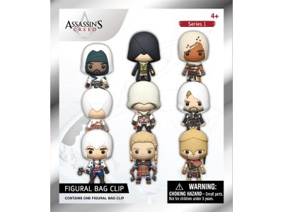 ASSASSIN'S CREED - Series 1 - 3D Foam Bag Clip (Display 24 Pcs)