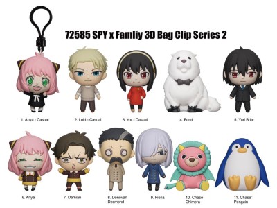 SPY X FAMILY - Series 1 - 3D Foam Bag Clip (Display 24 Pcs)