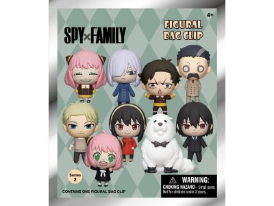 SPY X FAMILY - Series 1 - 3D Foam Bag Clip (Display 24 Pcs)