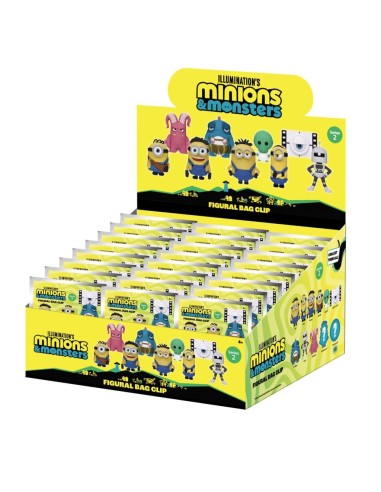 MINIONS - Series 1 - 3D Foam Bag Clip (Display...