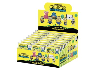 MINIONS - Series 1 - 3D Foam Bag Clip (Display 24 Pcs)